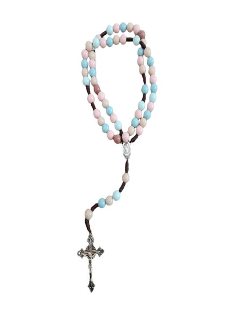 Medjugorje Multi-Color Pastel Rosary