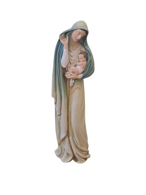 Madonna With Child 12"H Statue
