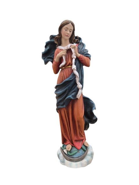 Mary Undoer of Knots 10"H