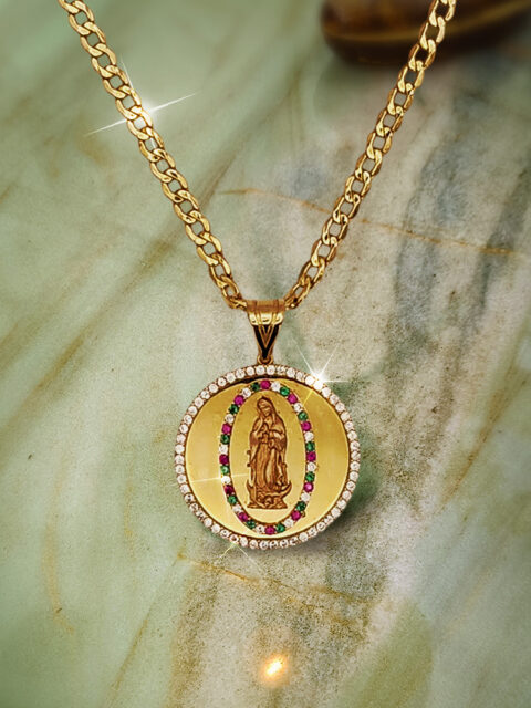 14K Guadalupe Multi-Pendant